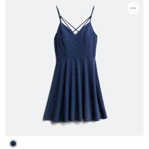 Nine Britton Blake Eyelet Knit Dress in Navy